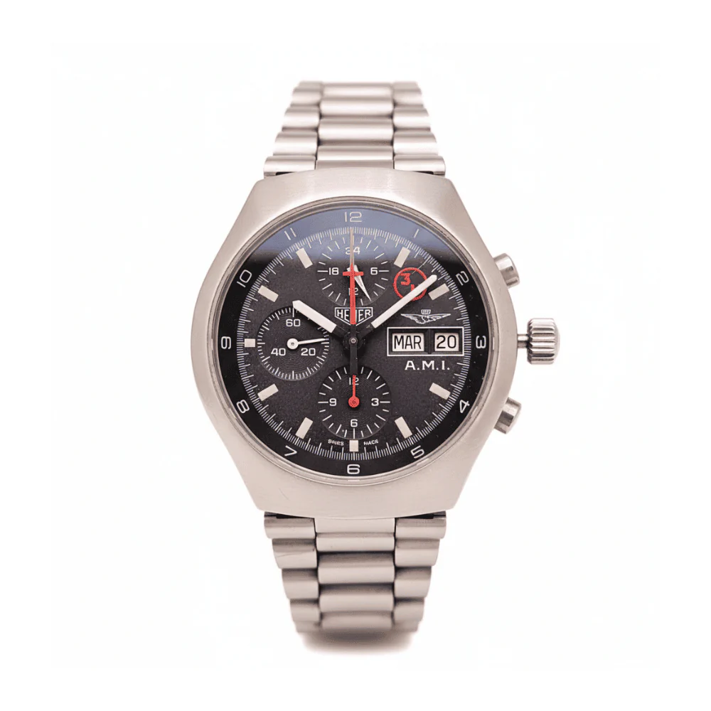 Scopri l'orologio TAG Heuer vintage edizione speciale A.M.I. calibro Lemania 5100